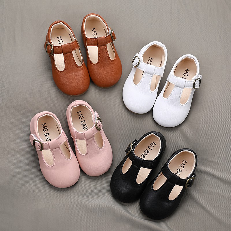 Giày búp bê siêu xinh cho bé gái giày hài công chúa da lì kiểu dáng Hàn Quốc