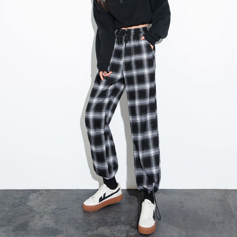 VN Quần Thể Thao Cotton Sọc Ca Rô Thời Trang Cho Nữ 2021 | BigBuy360 - bigbuy360.vn