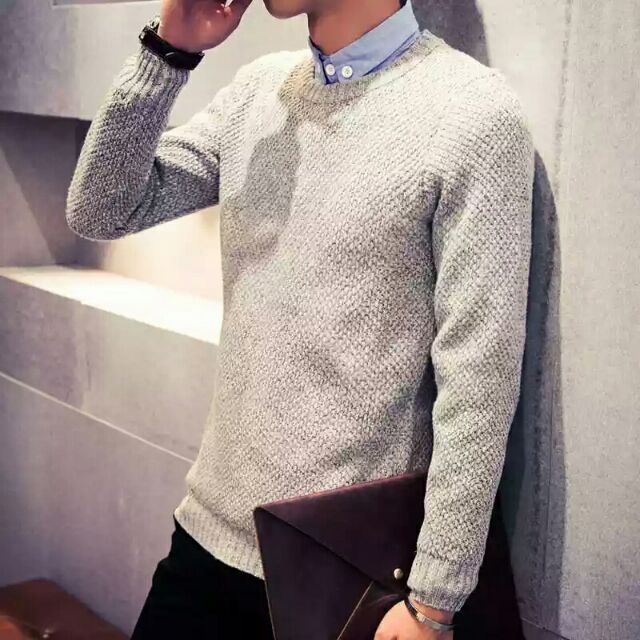 Áo len tiêu nam cổ tròn cho người 50-70kg | BigBuy360 - bigbuy360.vn