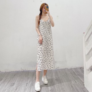 Váy 2 Dây Hoa Nhí Vintage Nàng Thơ Hàn Quốc - kèm video ảnh thật shop chụp