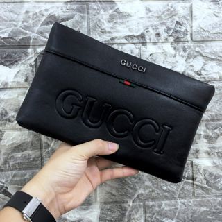 Clutch nam cầm tay thời trang logo GC- Da thật