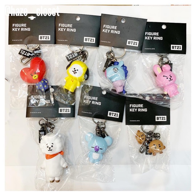 Móc khoá nhựa | Figure keyring BT21 Official