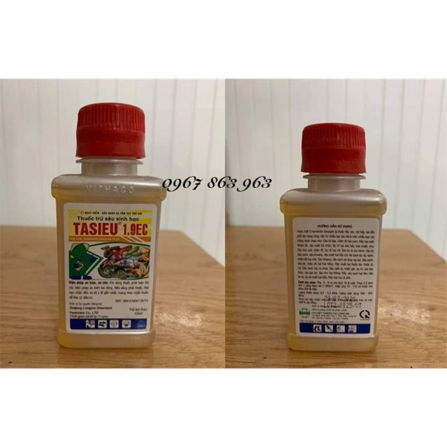 Chế phẩm sinh học Tasieu trừ sâu, bọ phấn trắng, rệp, rầy, chai 450ml