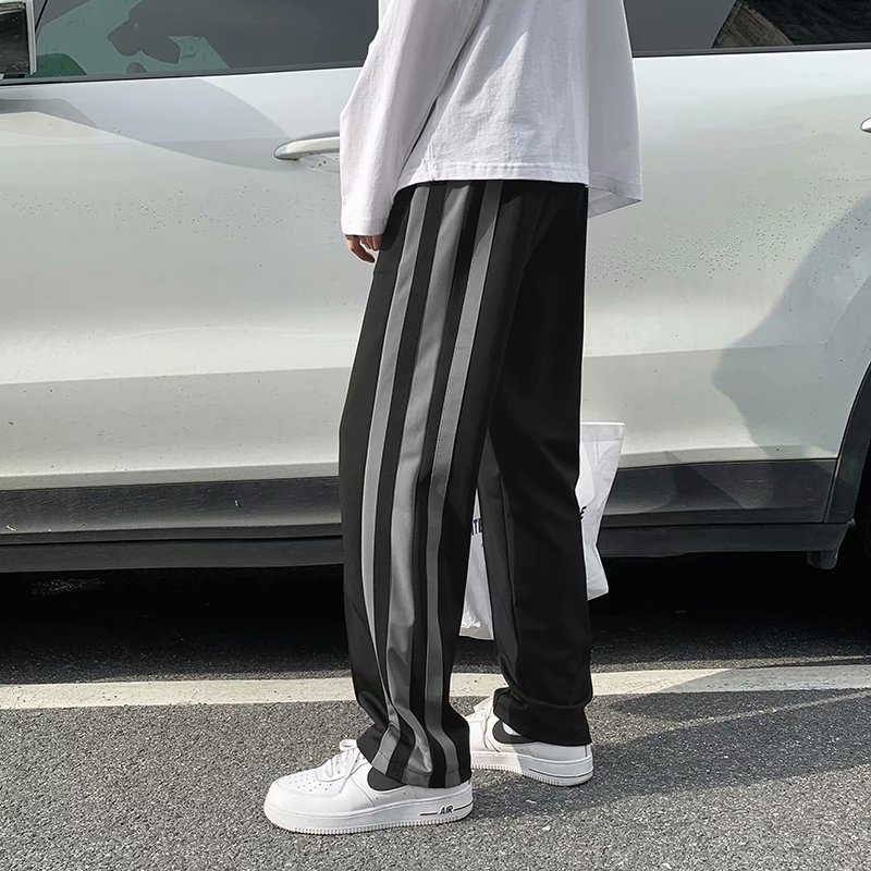 Dynamic Korean Style Wide-Length Pants For Men