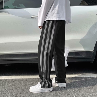 Dynamic Korean Style Wide-Length Pants For Men