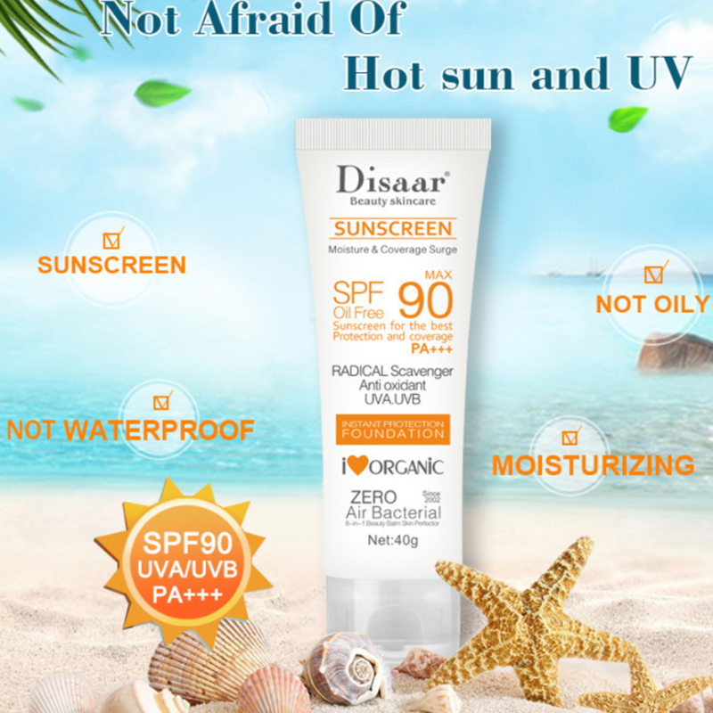 FAVN Bless Sunscreen Whitening SPF 90 Sunblock Facial Body Skin Protective Cream Anti-Aging Glory