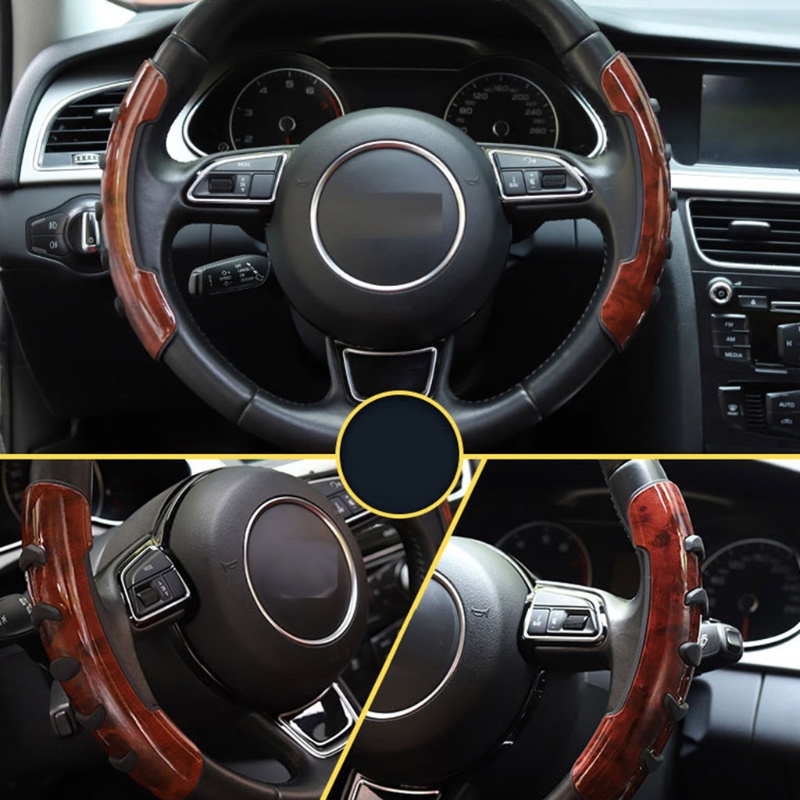 Set 2 Vỏ Bọc Vô Lăng Xe Hơi Chống Trượt