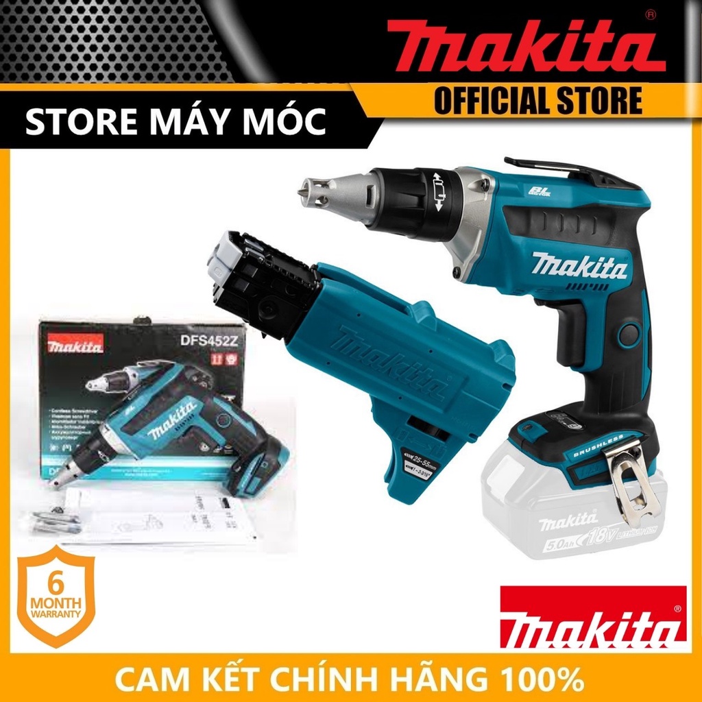 MÁY VẶN VÍT DÙNG PIN 18V 490W MAKITA DFS452Z  (CHƯA KÈM PIN &AMP; SẠC)- HÀNG CHÍNH HÃNG