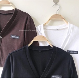 ♥️Áo CropTop Cổ V Nút Logo