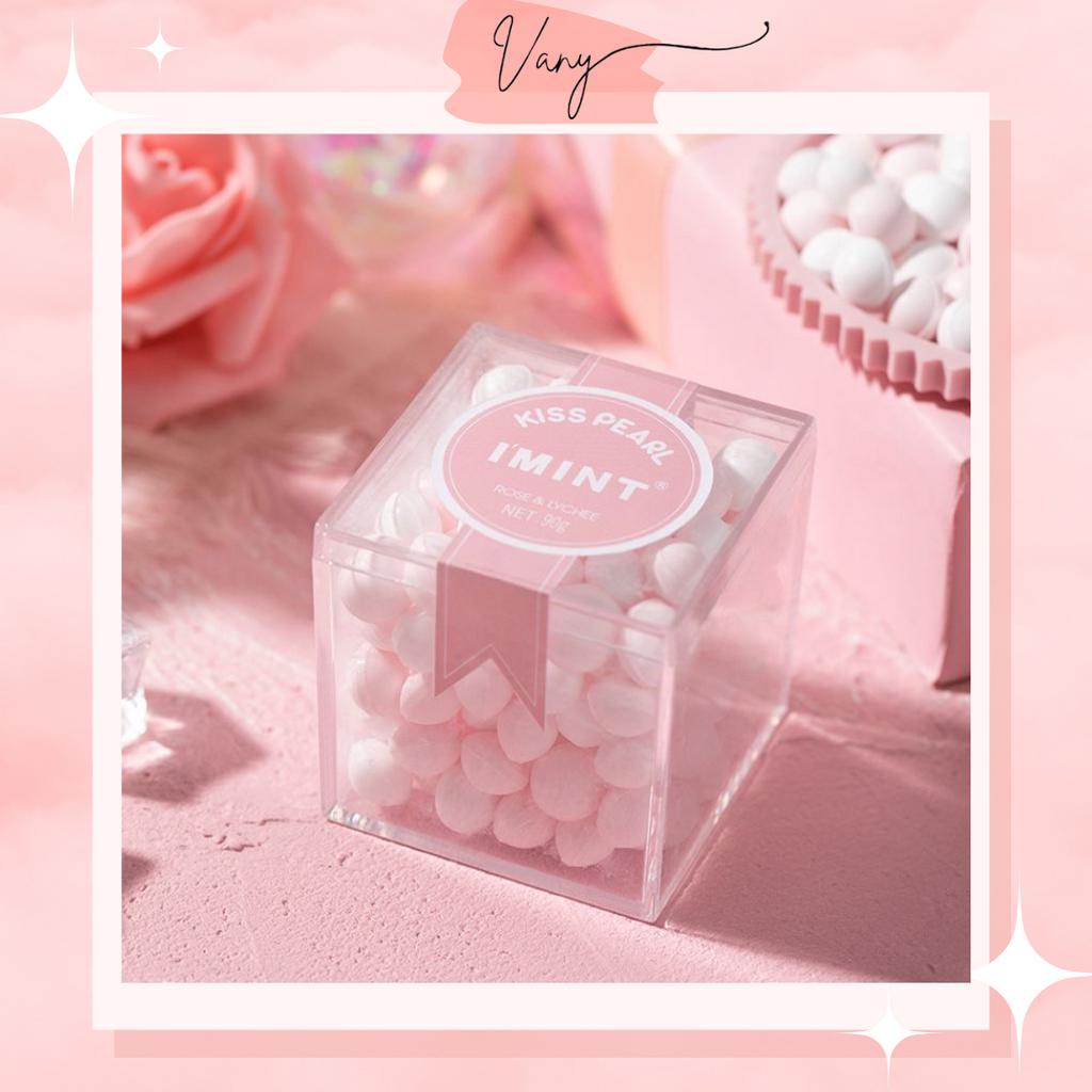 Kẹo Ngậm Không Đường Vị Hoa Hồng Vải Hoa Nhài Nho Kiss Me IMINT Thơm Miệng