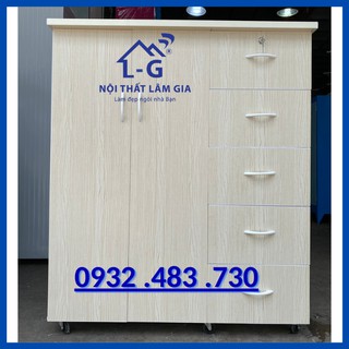 Tủ nhựa Đài Loan 5 tầng 2 ngăn HCM