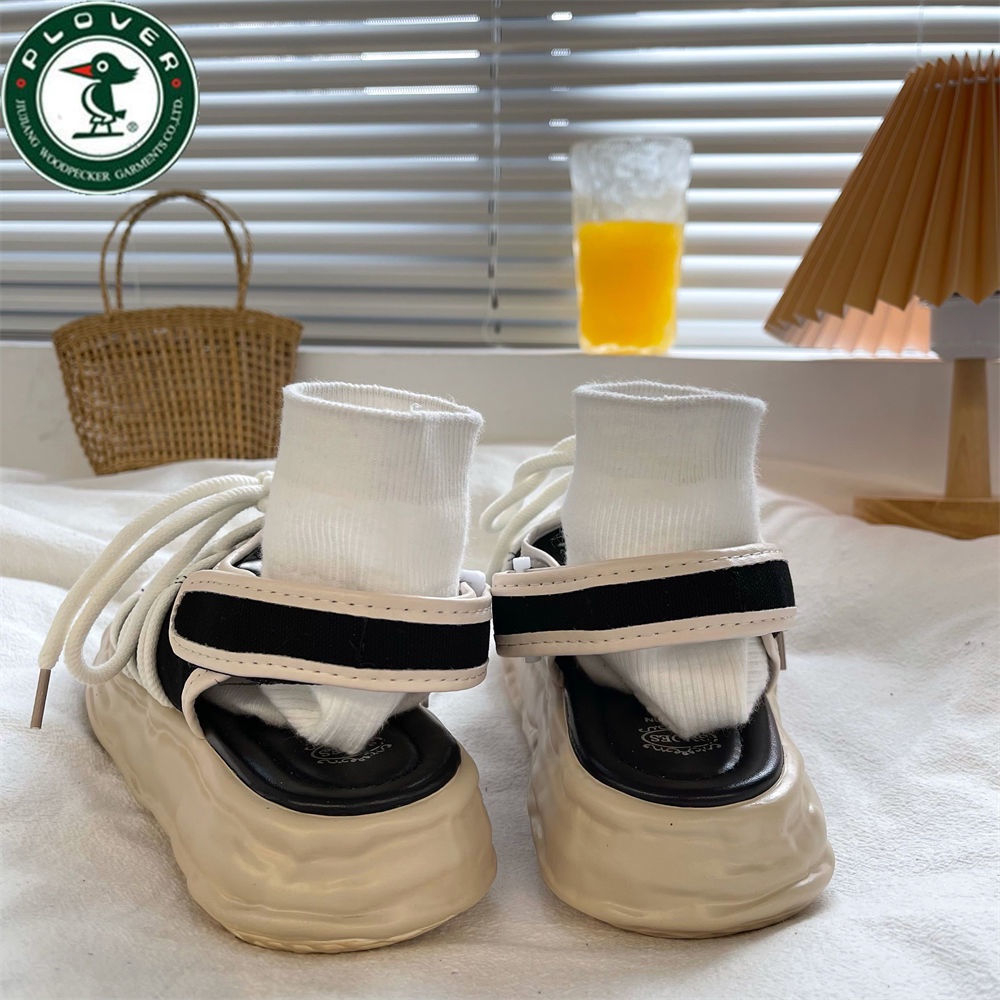 Giày Bệt Gót Thấp Thoải Mái Đa Năng Phong Cách La Mã Cho Nữ