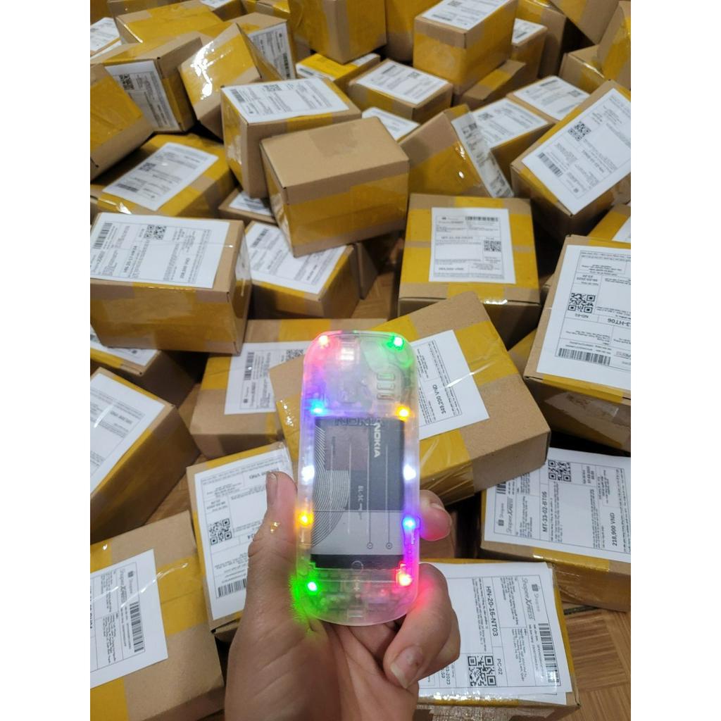 Điện thoại Nokia 1280 Độ 10 Bóng Nháy + 1 Bóng Led 7 Màu RGB Được Chọn Phụ Kiện