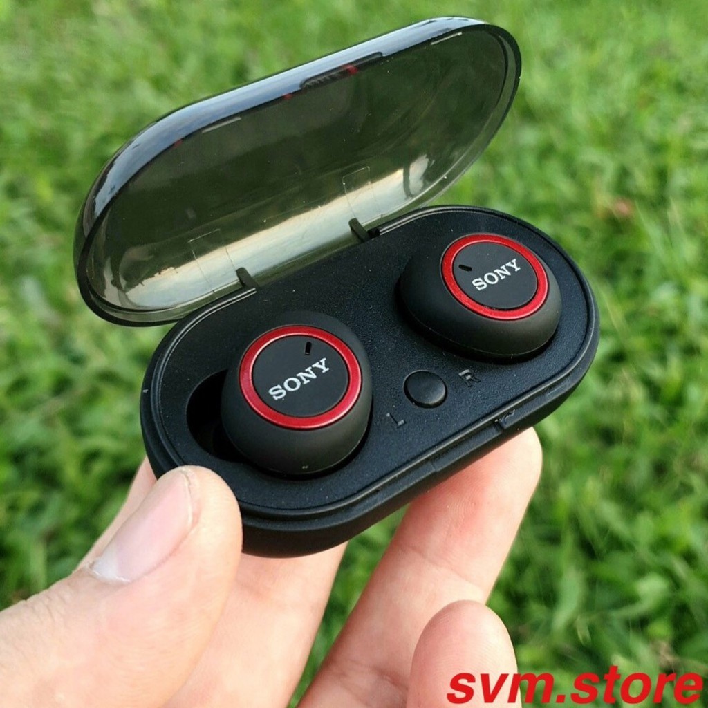 ( Nghe Không Hay Hoàn Tiền 100% )Tai nghe Bluetooth Đen Sony sport TWS-D76 Rất ấm Bass-treble rõ ràng