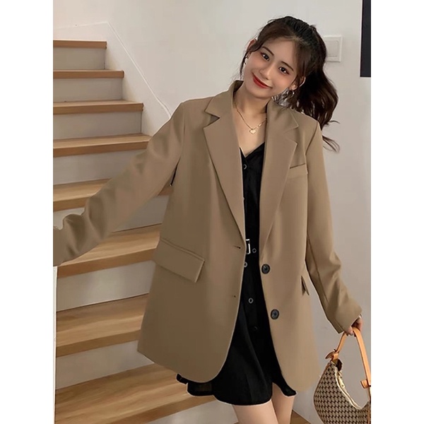 [Order] Áo blazer thời trang Quảng Châu Nữ vạt tròn 6sstore