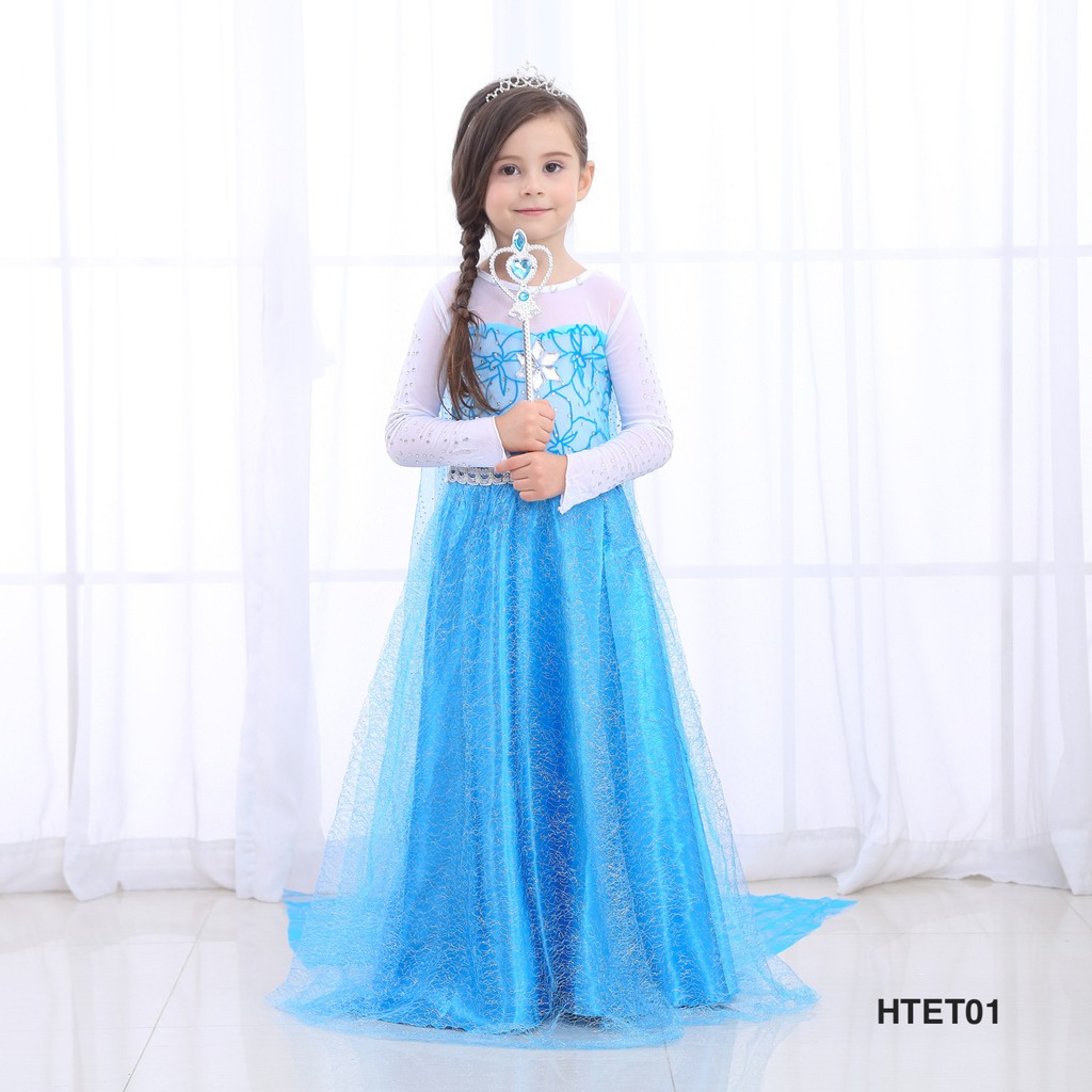 Váy Đầm bé gái công chúa Elsa Frozen cho bé.