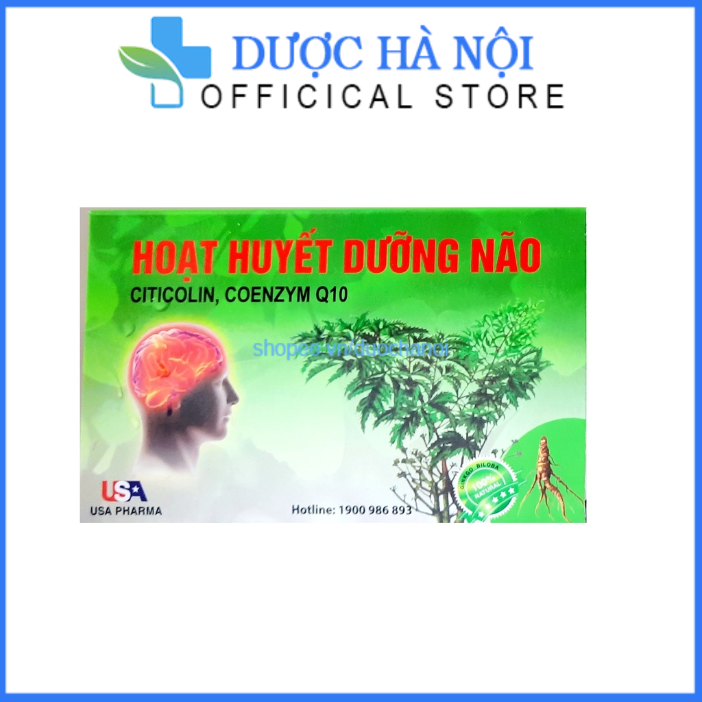 Hoạt huyết dưỡng lão giúp tăng tuần hoàn máu, bổ thần kinh, bổ khí huyết – hộp 5 vỉ x 20 viên