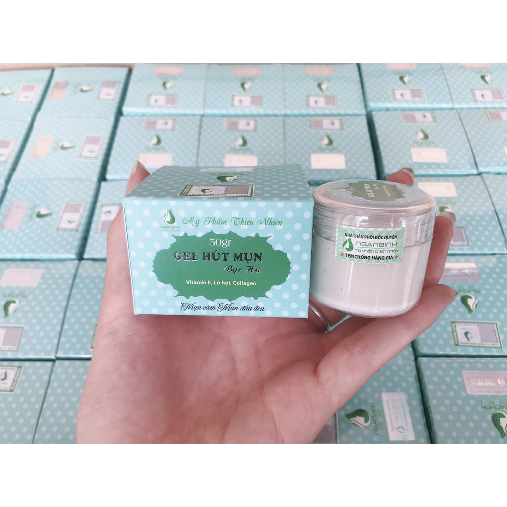 ( Mẫu mới ) Gel hút mụn bạc hà, gel lột mụn bạc hà Ngân Bình chính hãng