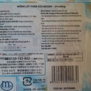Combo Miếng lót thấm sữa Moony