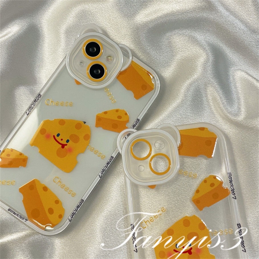Ốp Điện Thoại Mềm Trong Suốt Họa Tiết Tai Gấu Cho iPhone 14 13 12 11 Pro Max X XR Xs Max 8 7 6 6s Plus SE 2020