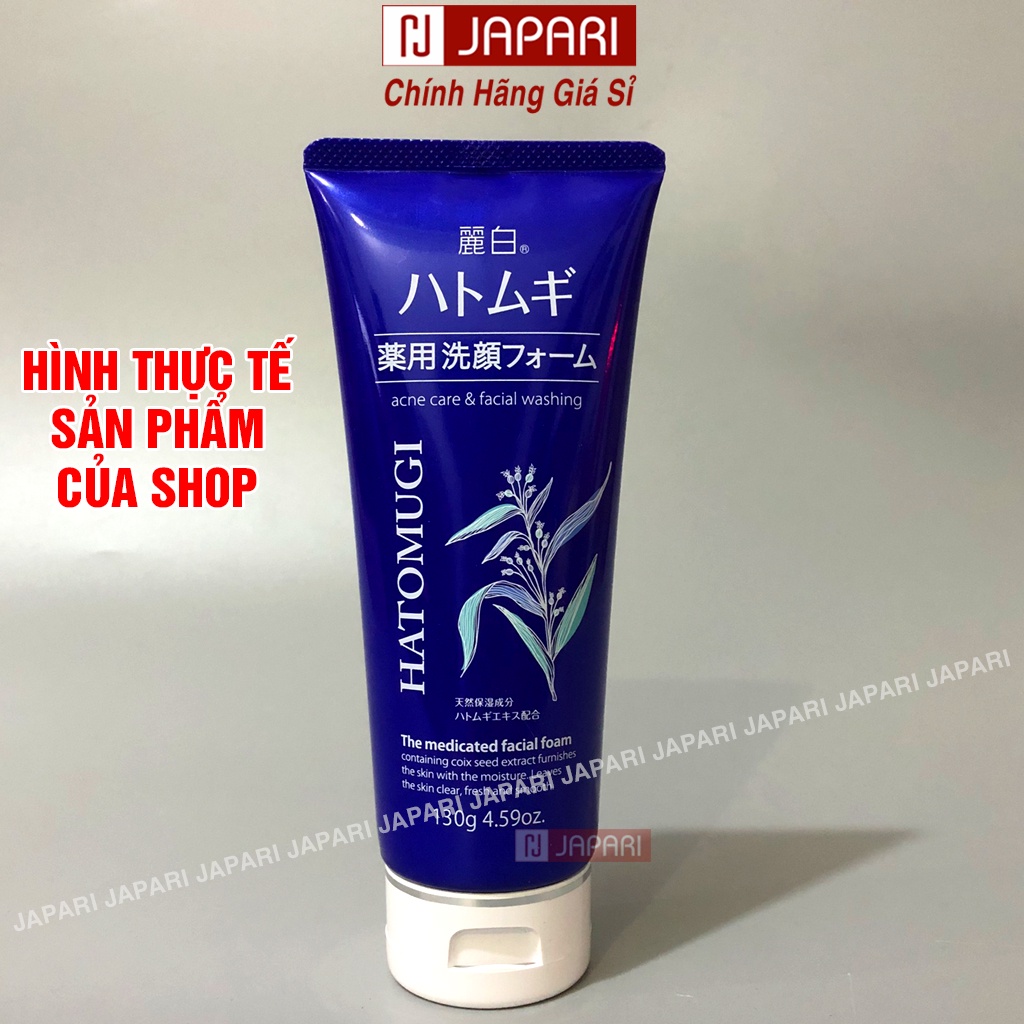 Sữa Rửa Mặt Hatomugi 170g/130g Xanh Nhật Bản Chính Hãng - Srm Ý Dĩ Dưỡng Ẩm Trắng Da Cho Da Dầu Mụn/Khô/Nhạy Cảm Japari