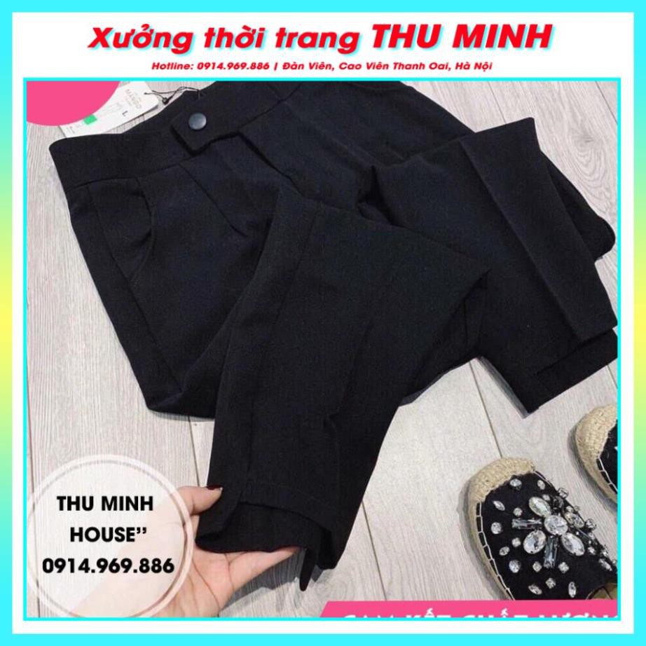 Quần Baggy Tây nữ BIG SIZE Gấu Lệch vải tuyết mưa đẹp Q2D03