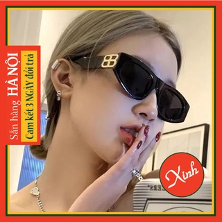 Kính mát kính râm nữ chống nắng chống bụi mắt mèo tam giác gọng nhựa sang xịn K3025