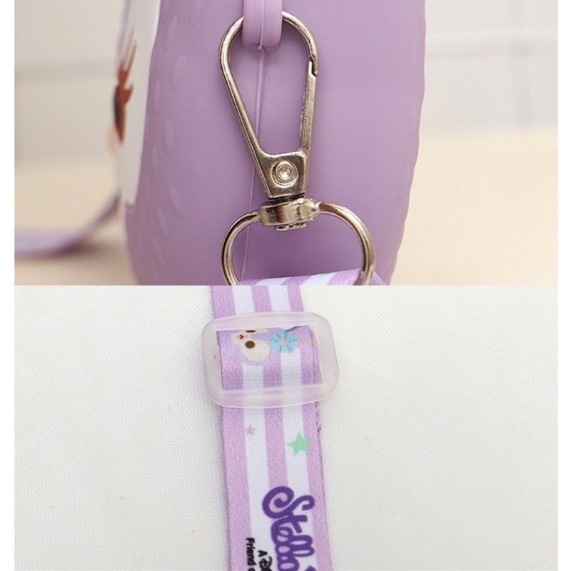 Túi Đeo Chéo Bằng Silicon Họa Tiết Hoạt Hình Disney Stella Lou Dễ Thương Cho Bé