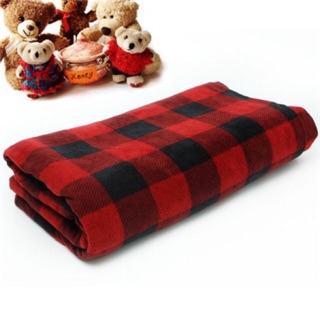 Chăn nỉ Thái Lan kẻ đỏ đen hoạ tiết Thái Lan