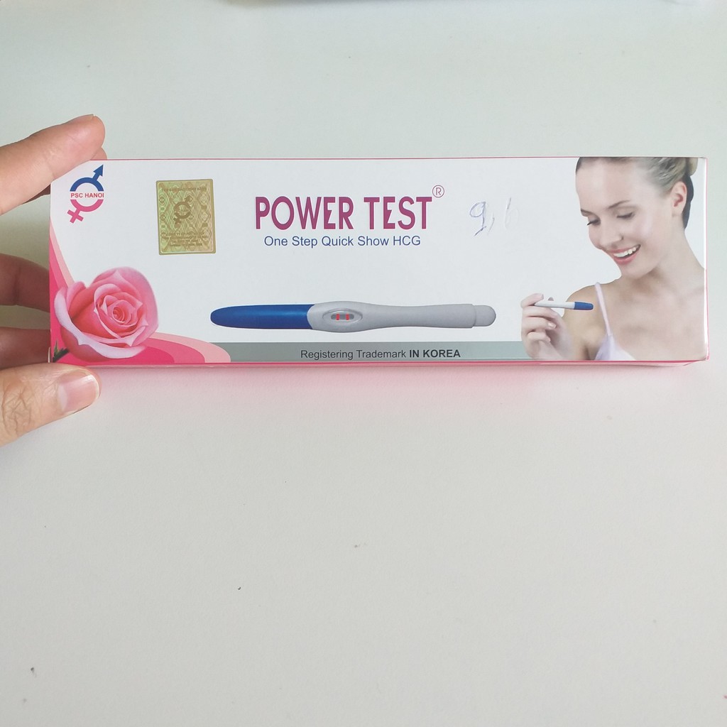 [Hỏa tốc] Bút Thử Thai Powertest nhanh, chính xác - Bút thử thai phát hiện thai sớm, đơn giản, chính xác - che tên sp
