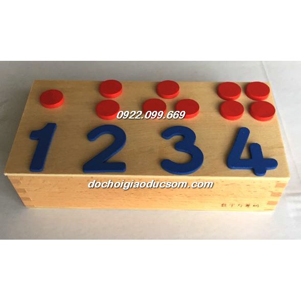 Bộ tập đếm dot - Giáo cụ Montessori