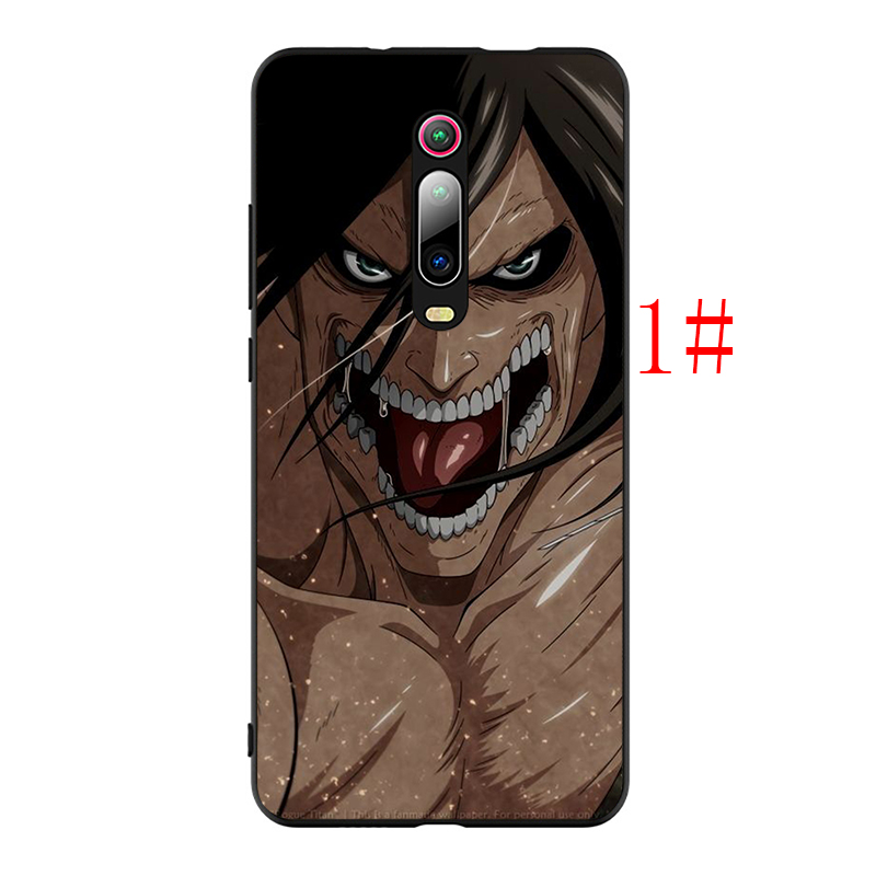 Ốp Lưng Silicone Mềm In Hình Attack On Titan Cho Xiaomi Mi A1 A2 A3 Lite 5x 6x F1 Poco X3 Nfc F2 Pro M3