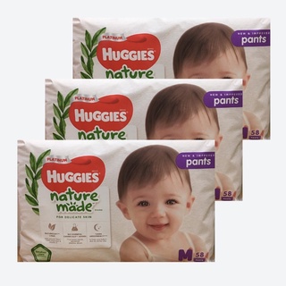 Combo 03 tã quần Huggies platinum nuture made M58(cho trẻ 6-11kg)