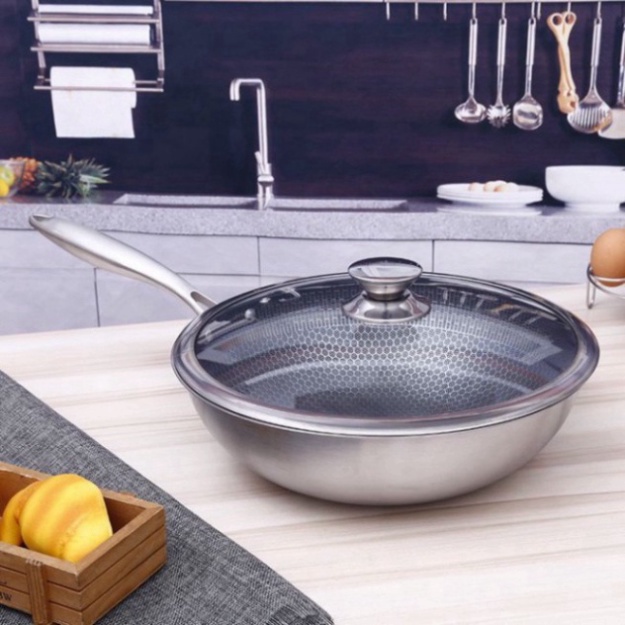 Chảo Chống Dính Vân Tổ Ong Cao Cấp - Lòng Sâu - 𝐝𝐮̀𝐧𝐠 đ𝐮̛𝐨̛̣𝐜 𝐜𝐡𝐨 𝐭𝐚̂́𝐭 𝐜𝐚̉ 𝐥𝐨𝐚̣𝐢 𝐛𝐞̂́𝐩 -