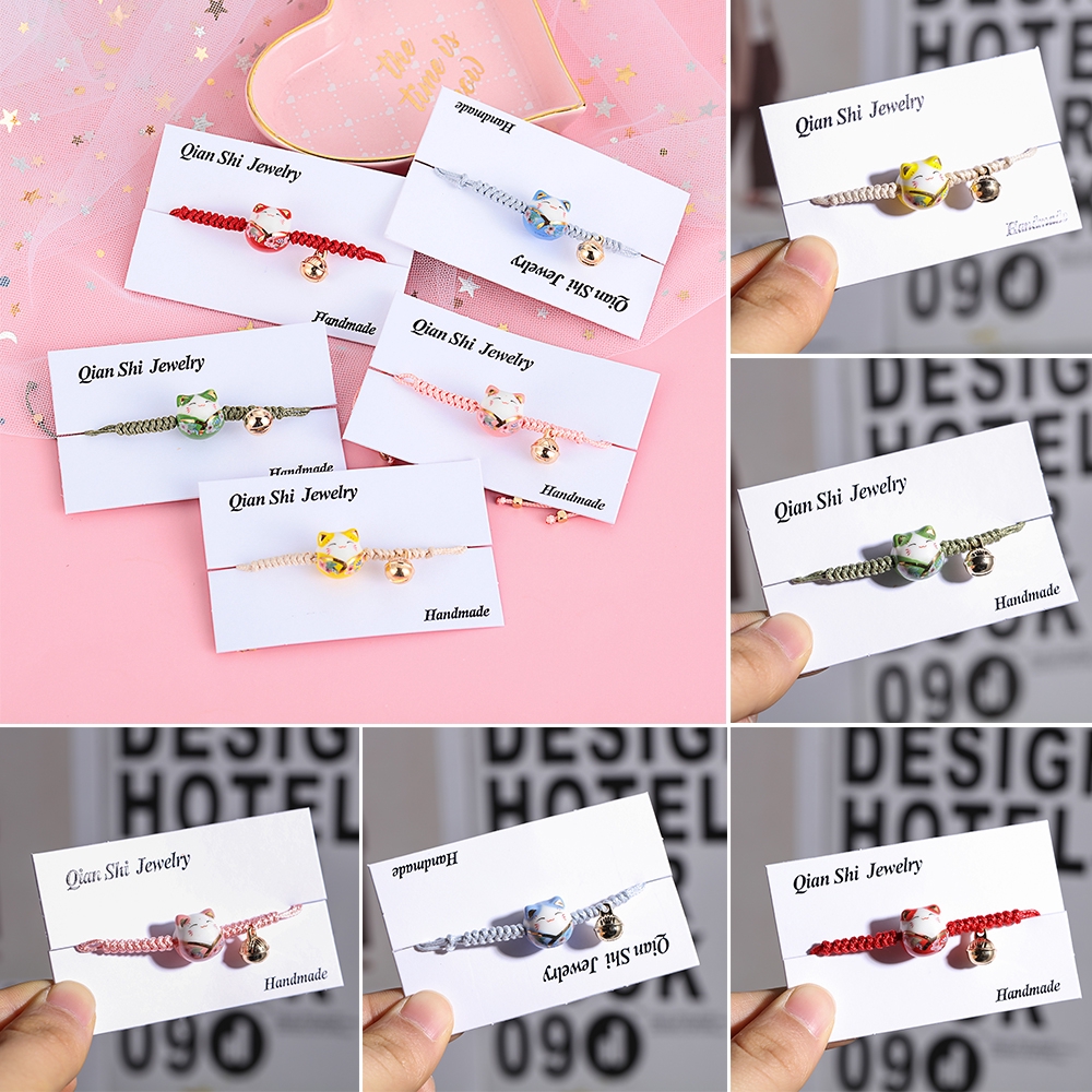 Vòng Tay Hình Mèo May Mắn Có Thể Điều Chỉnh Dành Cho Nữ