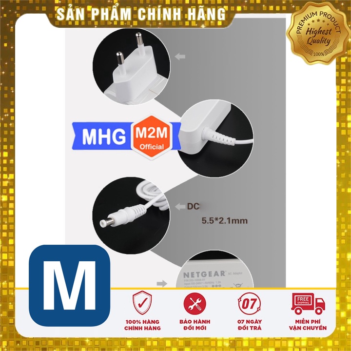 Nguồn Adapter 12V 3.5A NETGEAR Jack 5.5x2.1MM Chính Hãng đủ Model