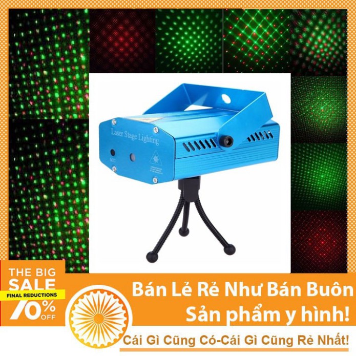 Đèn Laze Chiếu Sáng Sân Khấu Mini Laser (Hiệu Ứng Trái Tim, Sao, Hoa Tuyết)