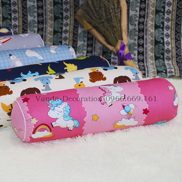 [ RẺ VÔ CỰC ]  Gối ôm cho bé vải Cotton Hàn Quốc FREESHIP Hàng chuẩn kích thước