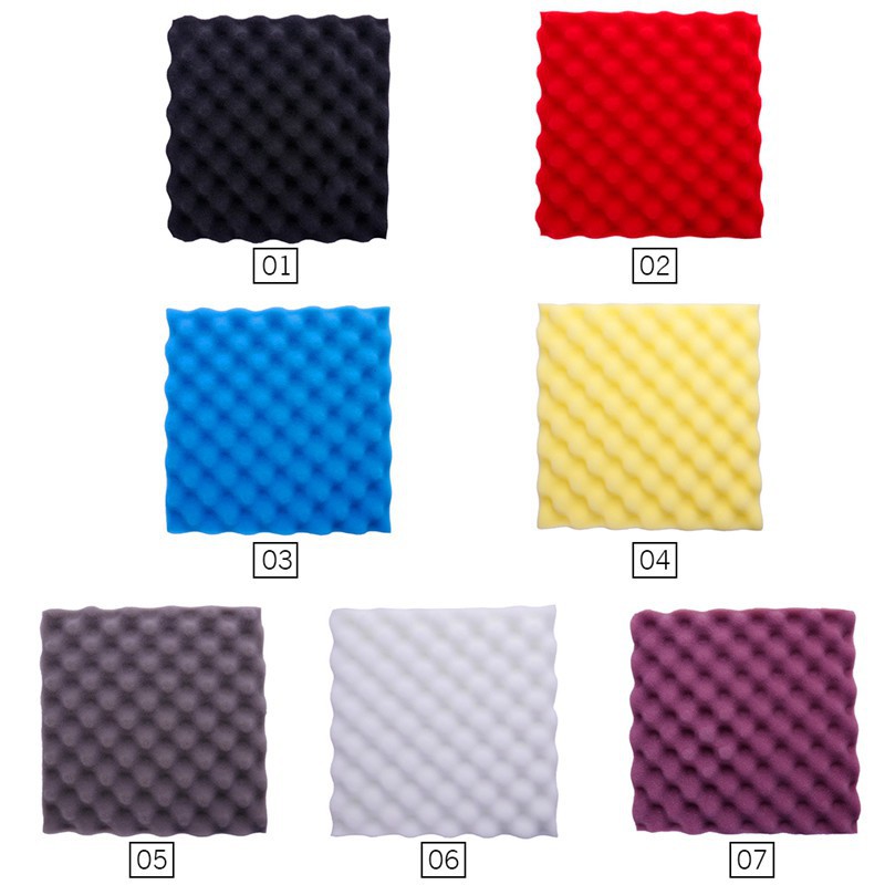 Tấm xốp dán tường bền mặt cong cách âm 30 * 30 * 3cm chuyên dùng cho phòng thu âm DIY | BigBuy360 - bigbuy360.vn