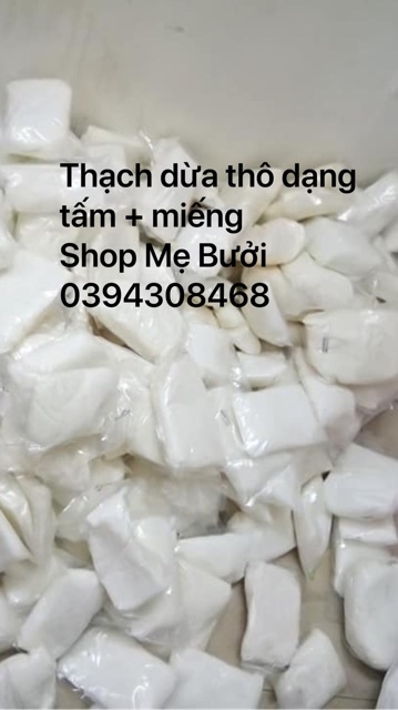 THẠCH DỪA THÔ MAI ANH (thạch tấm , thạch thô kèm hương)