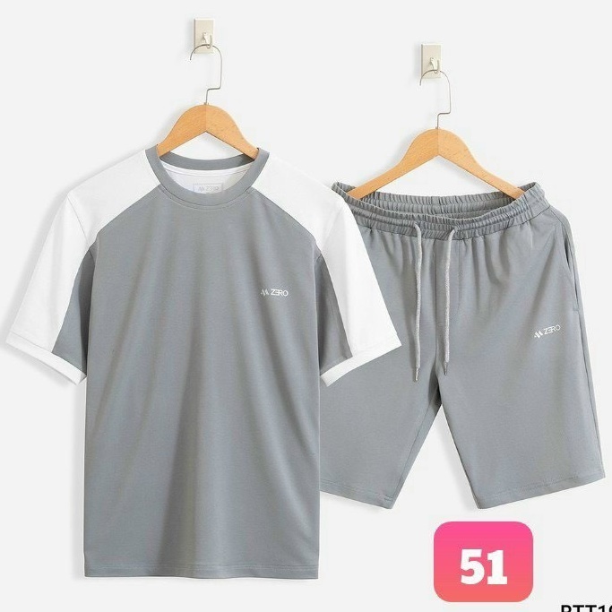 Bộ Thể Thao Nam, quần áo tập gym vải cotton thể thao mịn thoáng mát co giãn năng động thời trang Tomy_shop86 ms51