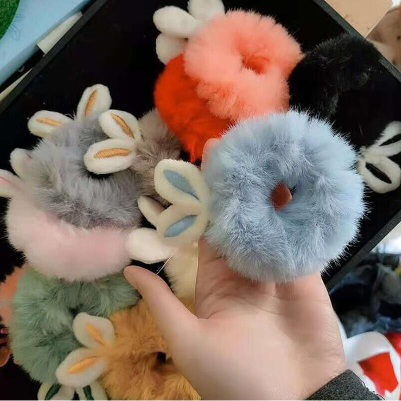 Kilii Băng Đô Cài Tóc Hình Tai Thỏ Bằng Lông Nhung Dễ Thương Xinh Xắn