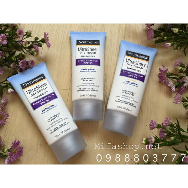 Kem Chống Nắng Neutrogena Ultra Sheer Dry-Touch Sunscreen SPF 55