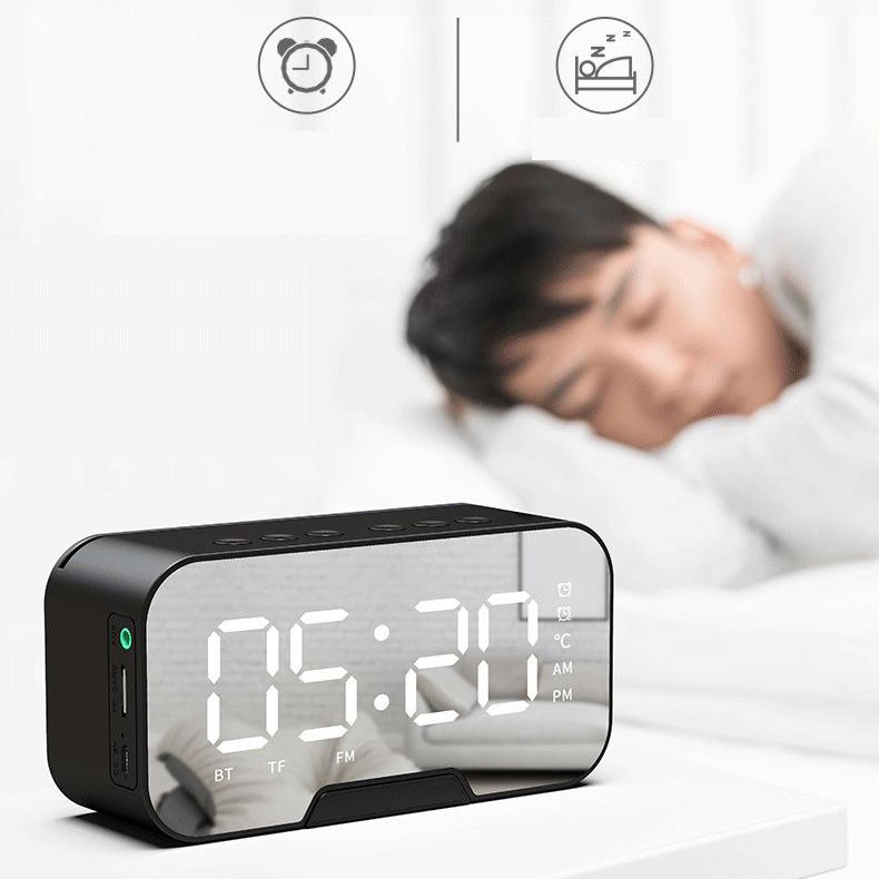 💞 CHÍNH HÃNG 💞Loa bluetooth KIMISO K10 Plus 💞Đồng Hồ Báo Thức-Màn Hình Tráng Gương Hiển Thị Đèn Led-Đồng Hồ Nhiệt Độ