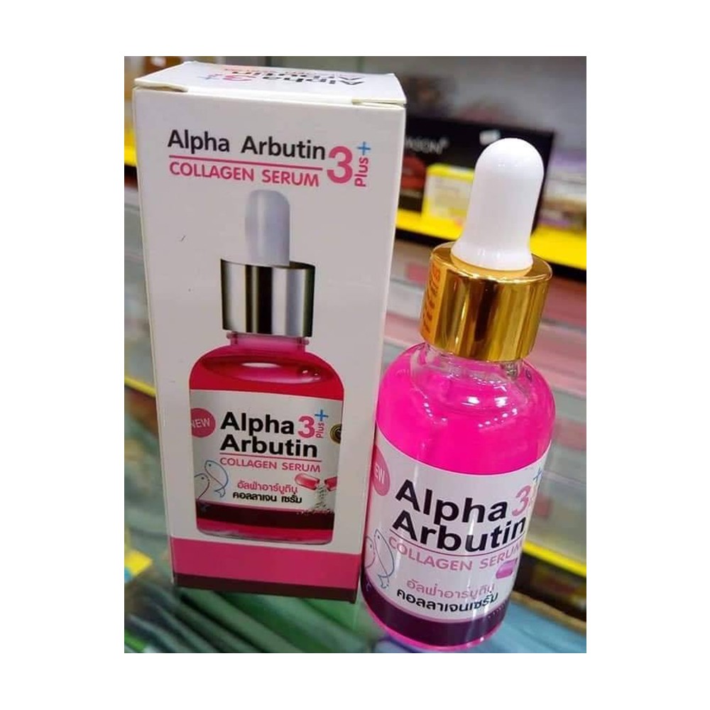 🎈 Serum Kích Trắng, Làm Mờ Vết Sạm và Thâm Nám Làn Da Alpha Arbutin 3 Plus Collagen Serum Thái Lan ❃