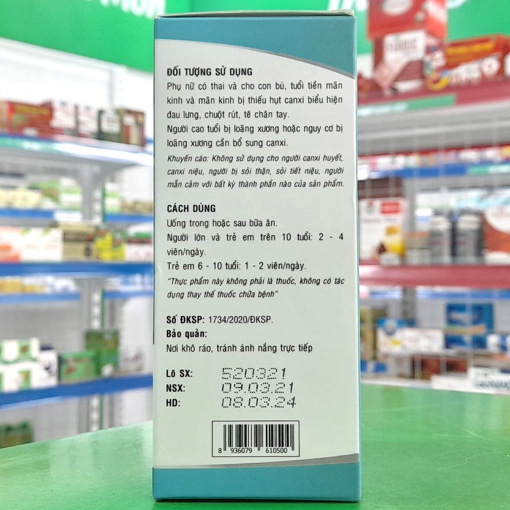 AVISURE HI-CAL -  Canxi nano tự nhiên cho bà bầu, giúp xương chắc khoẻ, hạn chế thiếu hụt canxi (60 viên)