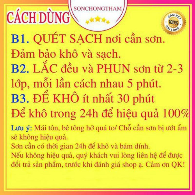 Bình Xịt Chống Thấm