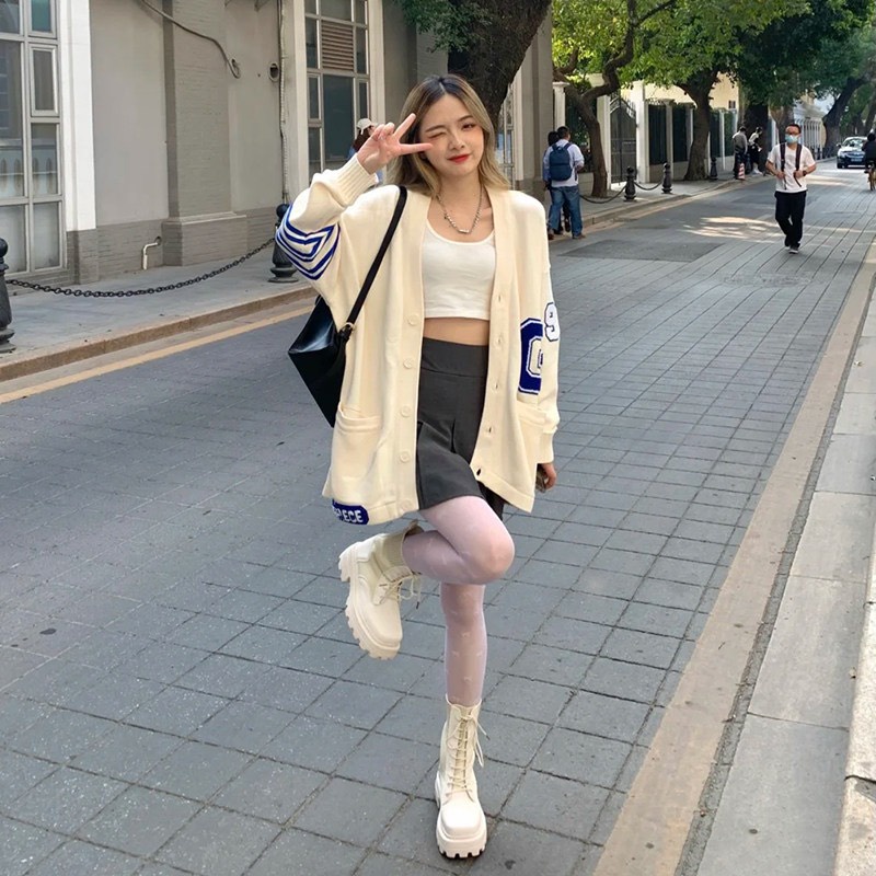 Áo Khoác Cardigan Nỉ Chữ G Siêu Hót M523