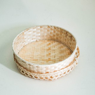 Rổ tre đan tròn đựng trái cây - Trang trí decor