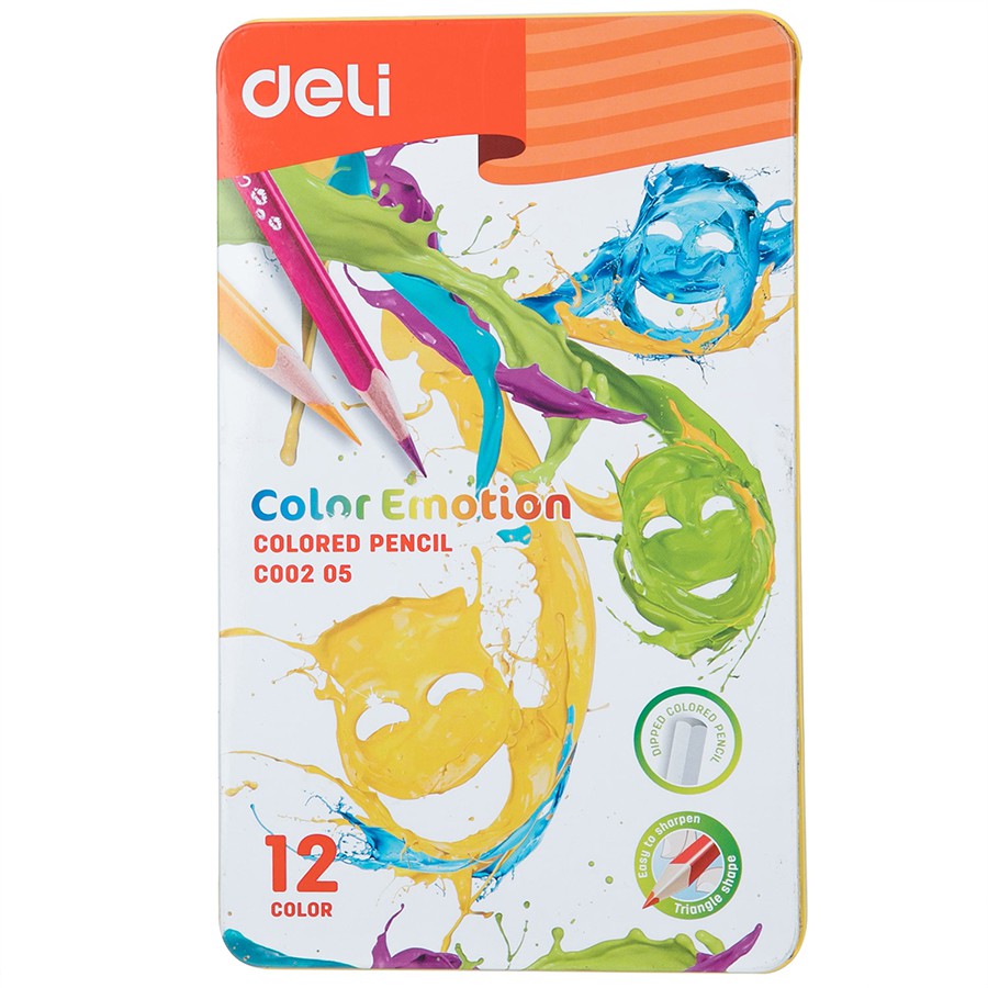 Bút chì màu Deli Color Emotion Hộp Thiếc - C002